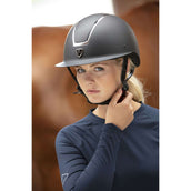 EQUITHÈME Casco da equitazione Glint Mat Nero Argento