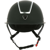 EQUITHÈME Casco da equitazione Glint Mat Nero Argento