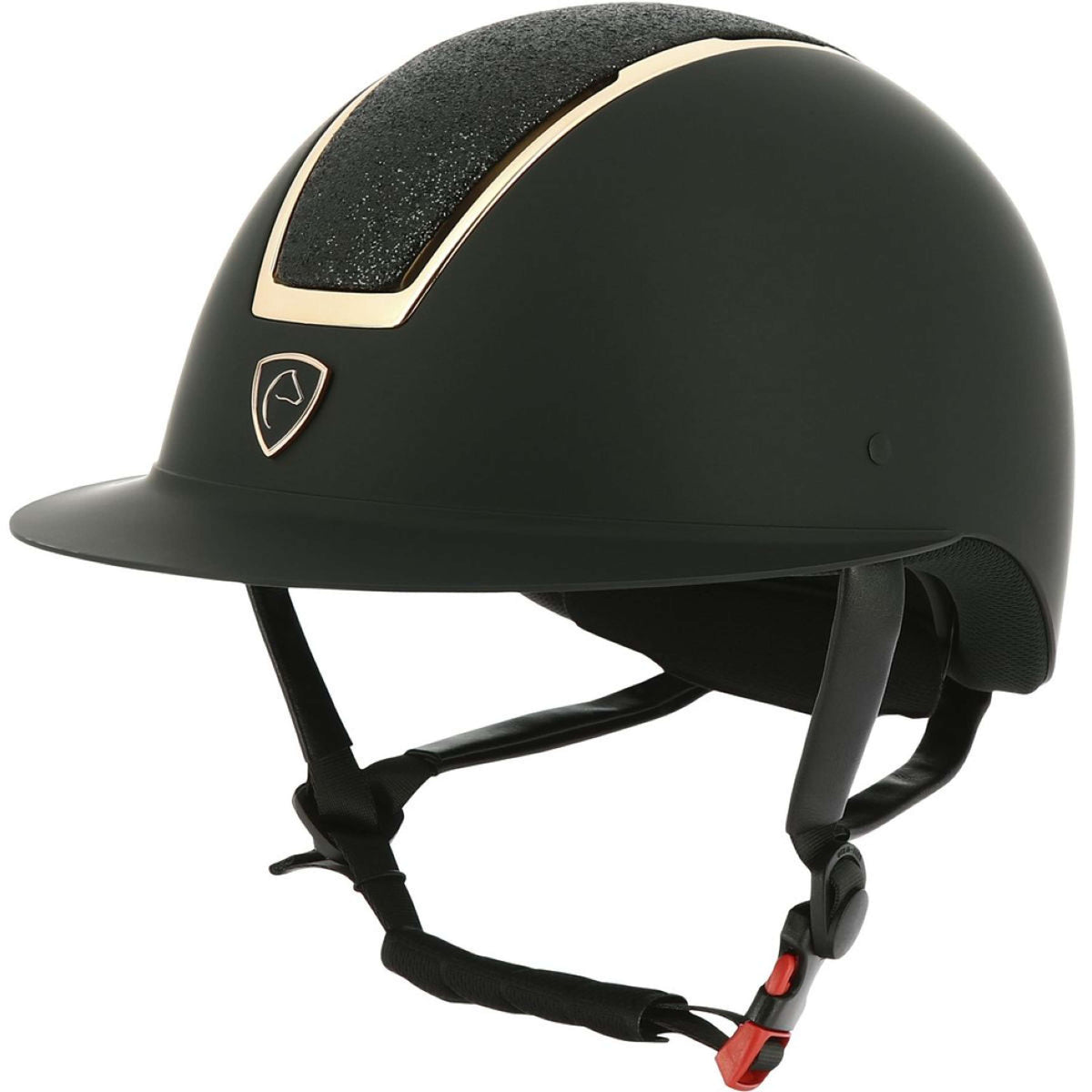 EQUITHÈME Cappellino Glint Mat Nero/Oro rosa
