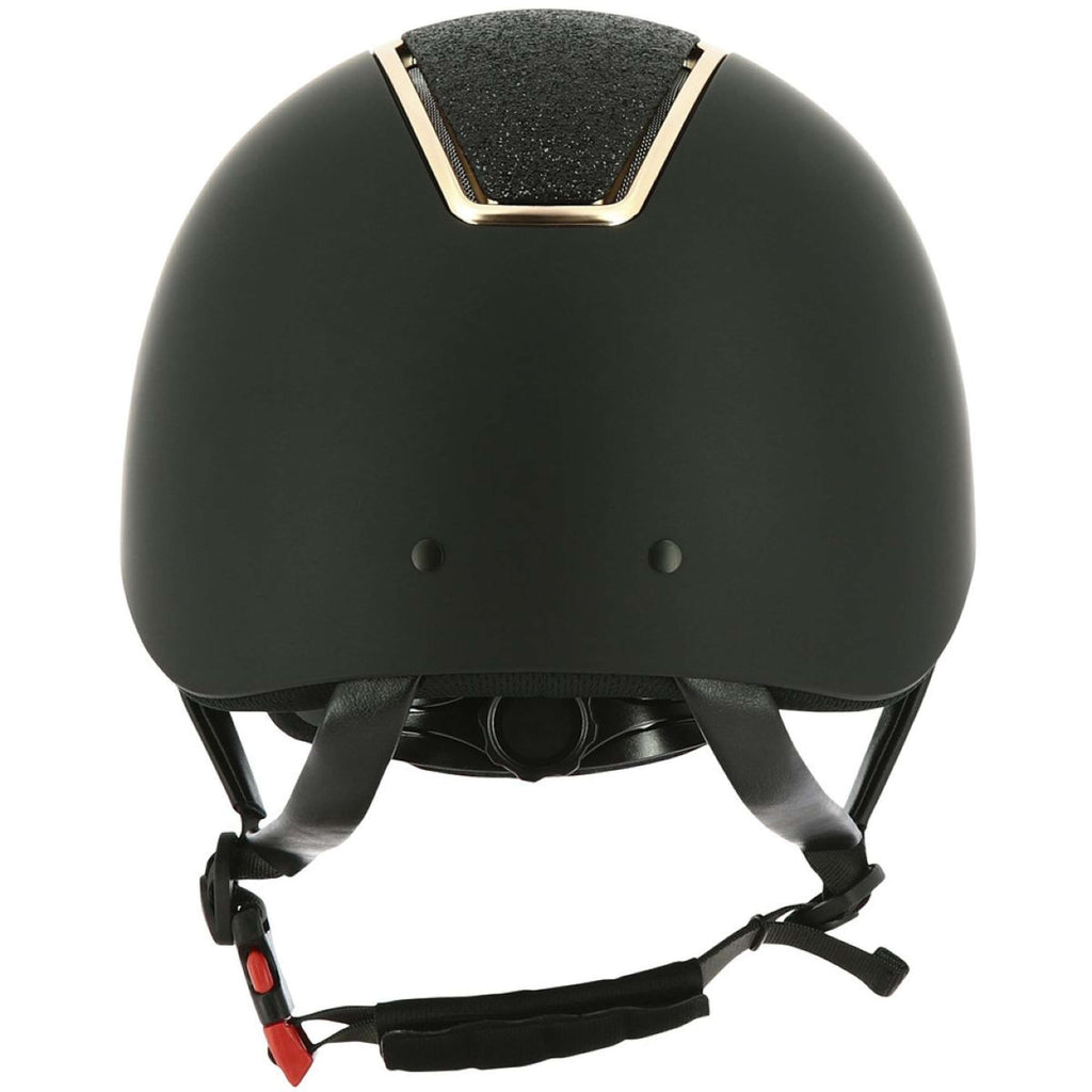 EQUITHÈME Casco da equitazione Glint Mat Nero/Oro rosa
