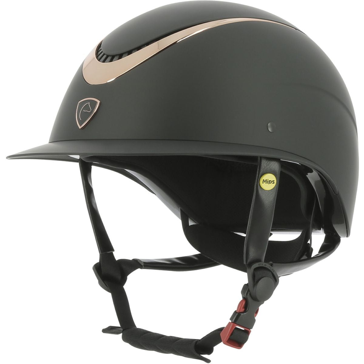 EQUITHÈME Casco da equitazione Wings Mips Oro rosa/nero
