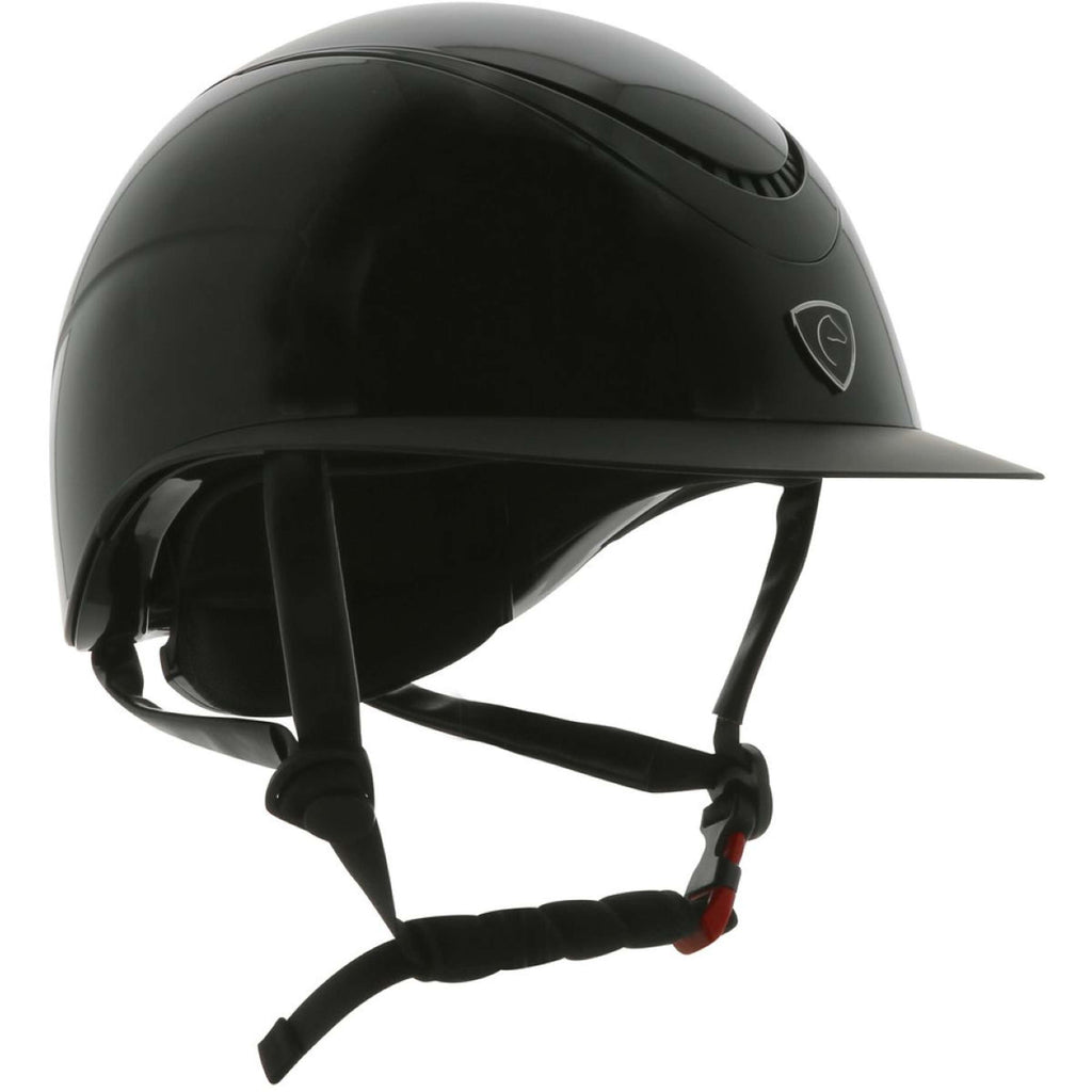 EQUITHÈME Casco da equitazione Wings Mips Nero lucido