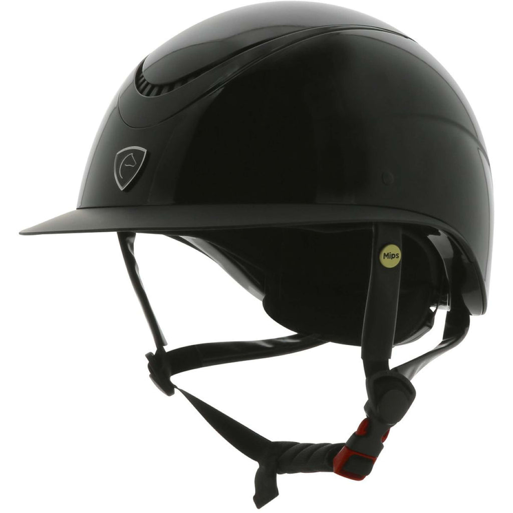 EQUITHÈME Casco da equitazione Wings Mips Nero lucido