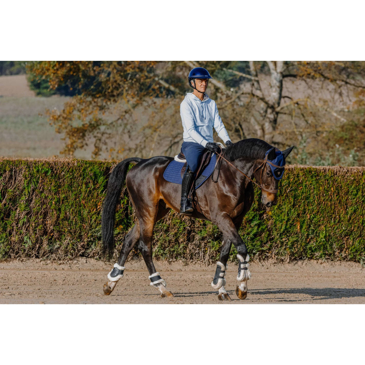 EQUITHÈME Felpa con cappuccio Axel Unisex Blu/Azzurro