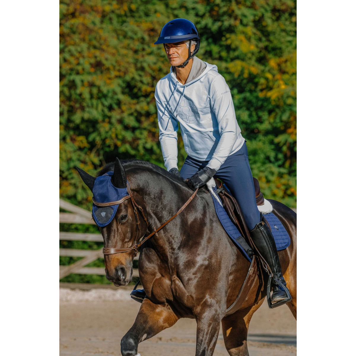 EQUITHÈME Felpa con cappuccio Axel Unisex Blu/Azzurro