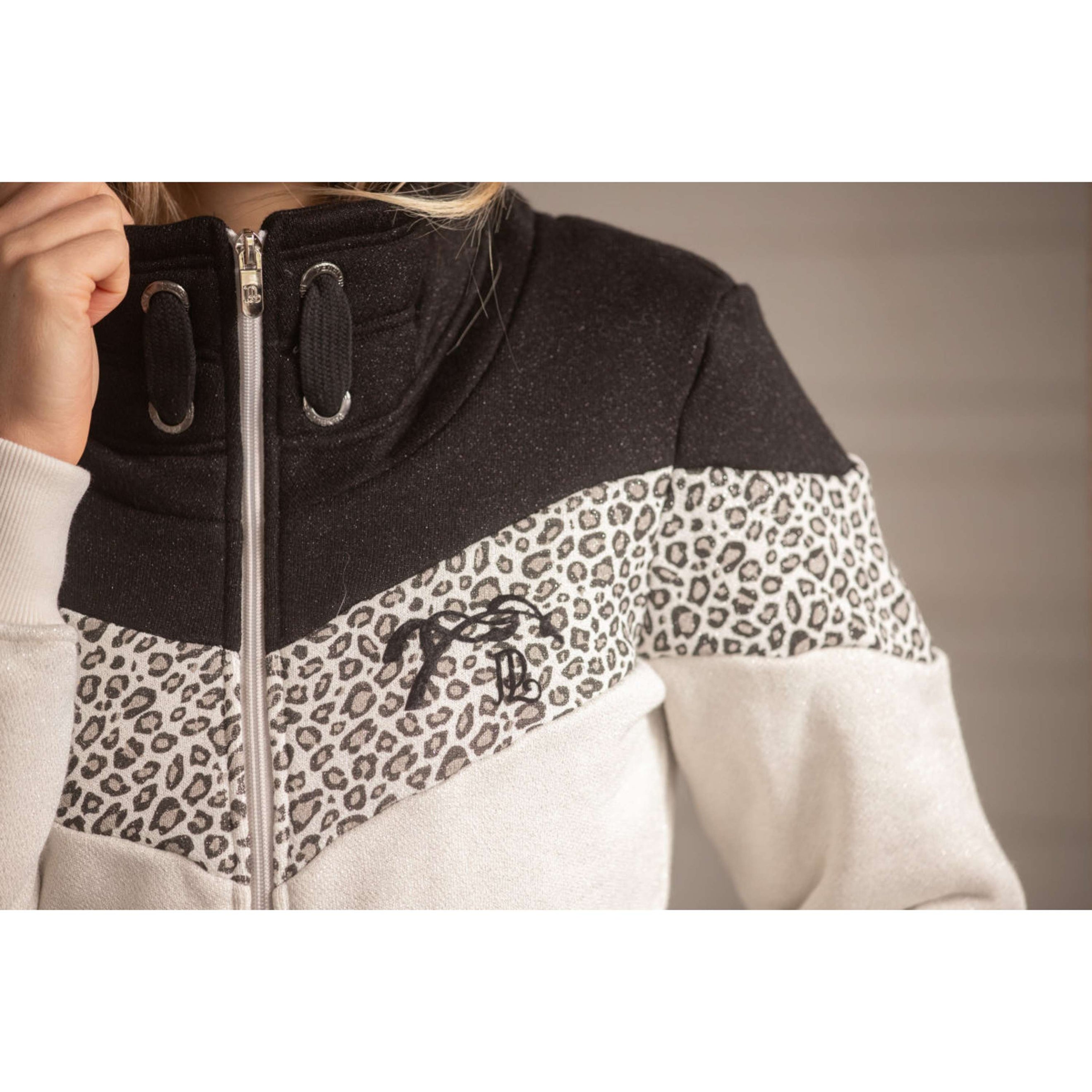 Pénélope Felpa con cappuccio e zip Leonative Grigio Pénélope Felpa con cappuccio e zip Leonative Grigio