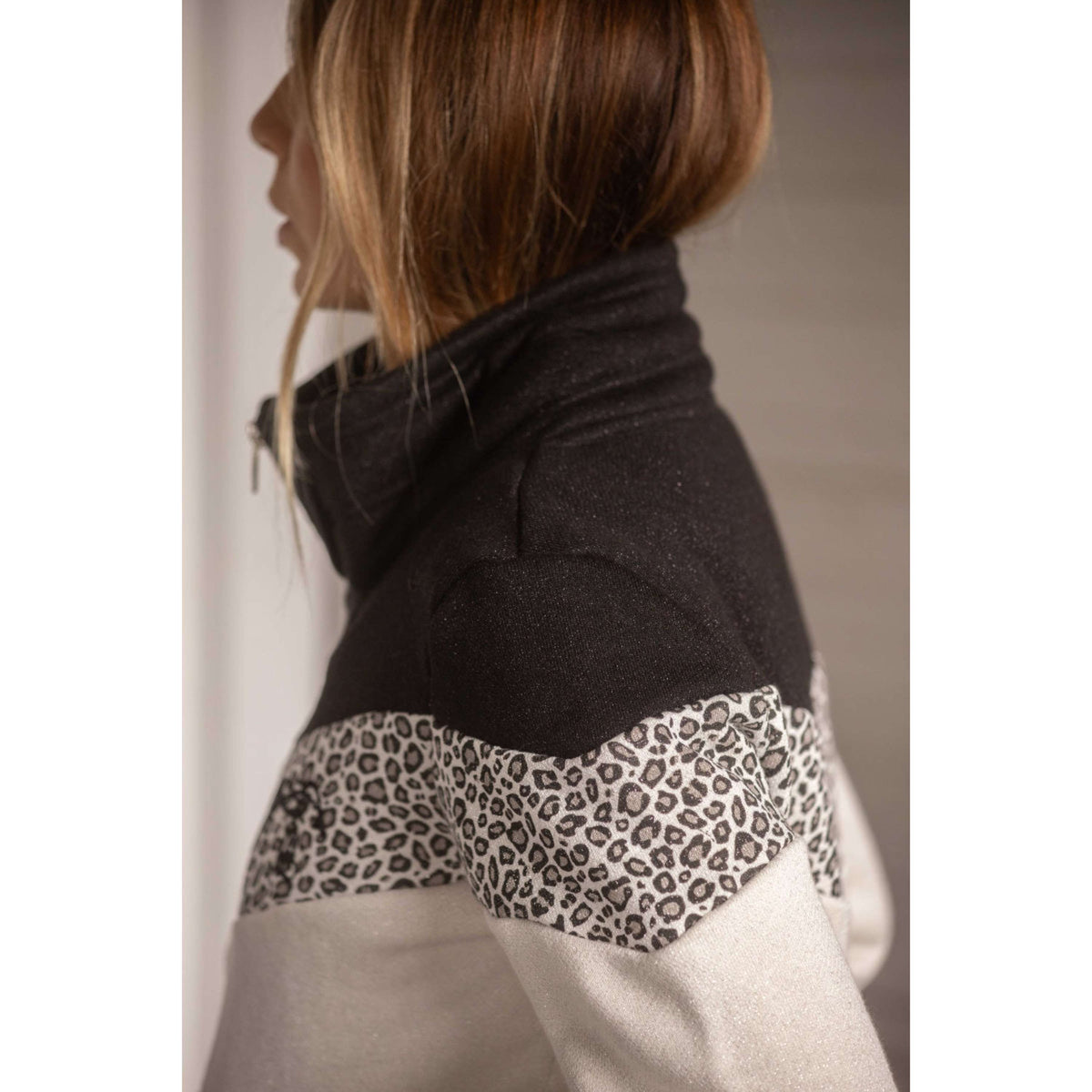 Pénélope Felpa con cappuccio e zip Leonative Grigio