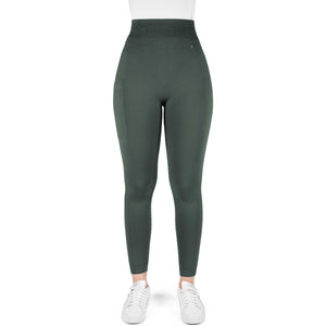 EQUITHÈME Leggings da Equitazione Acacia Full Grip Khaki