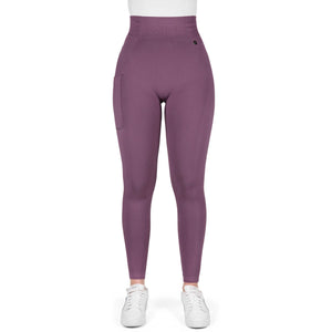 EQUITHÈME Leggings da Equitazione Acacia Full Grip Lilla
