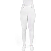 EQUITHÈME Leggings da Equitazione Alize Full Grip Bianco