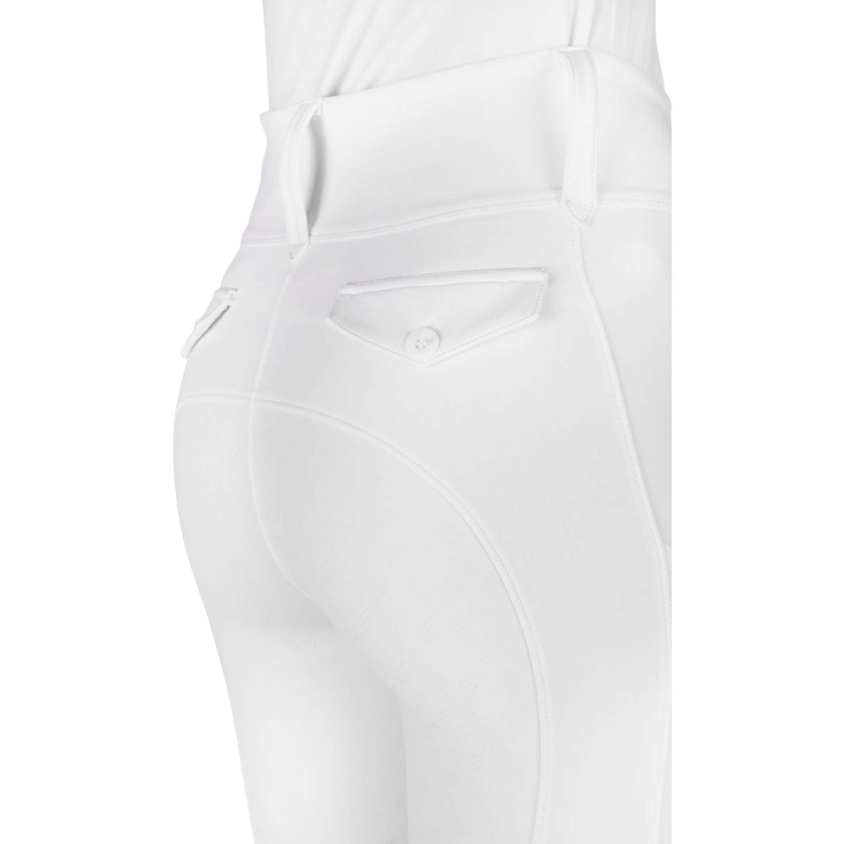 EQUITHÈME Leggings da Equitazione Alize Full Grip Bianco