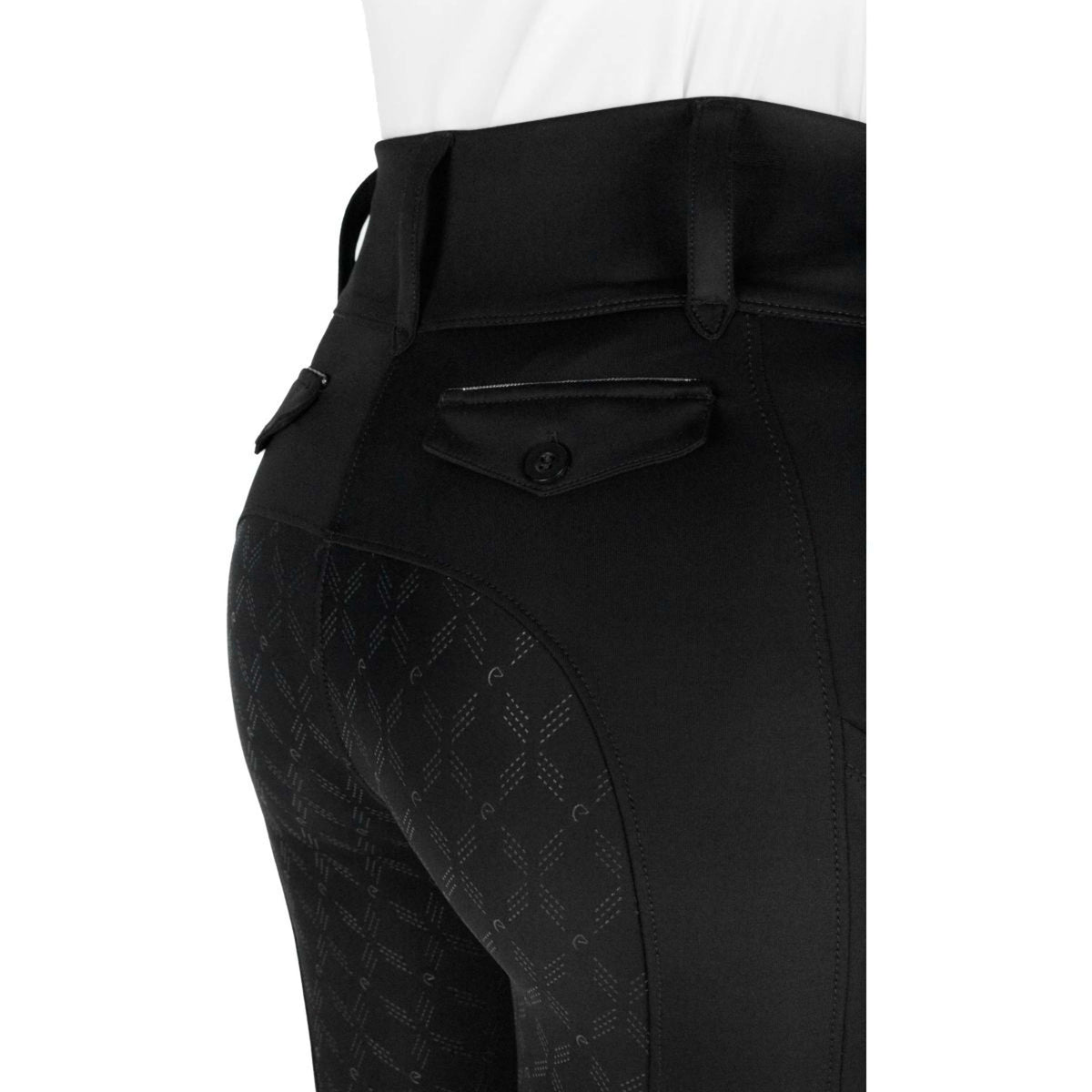 EQUITHÈME Leggings da Equitazione Alize Full Grip Nero