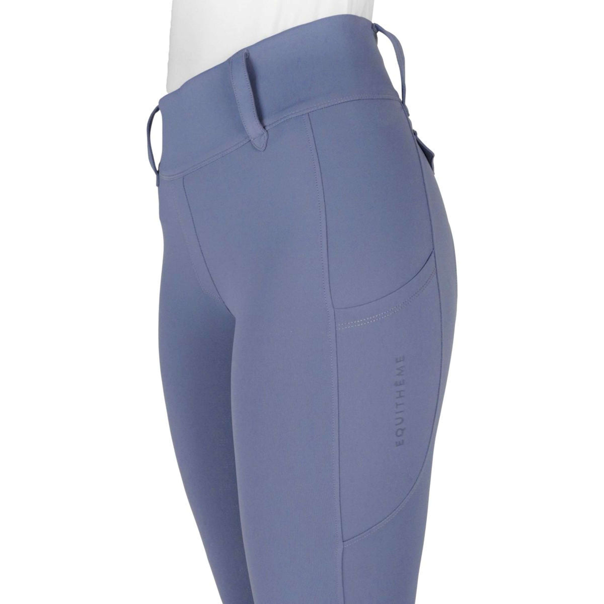 EQUITHÈME Leggings da Equitazione Alize Full Grip Grigio