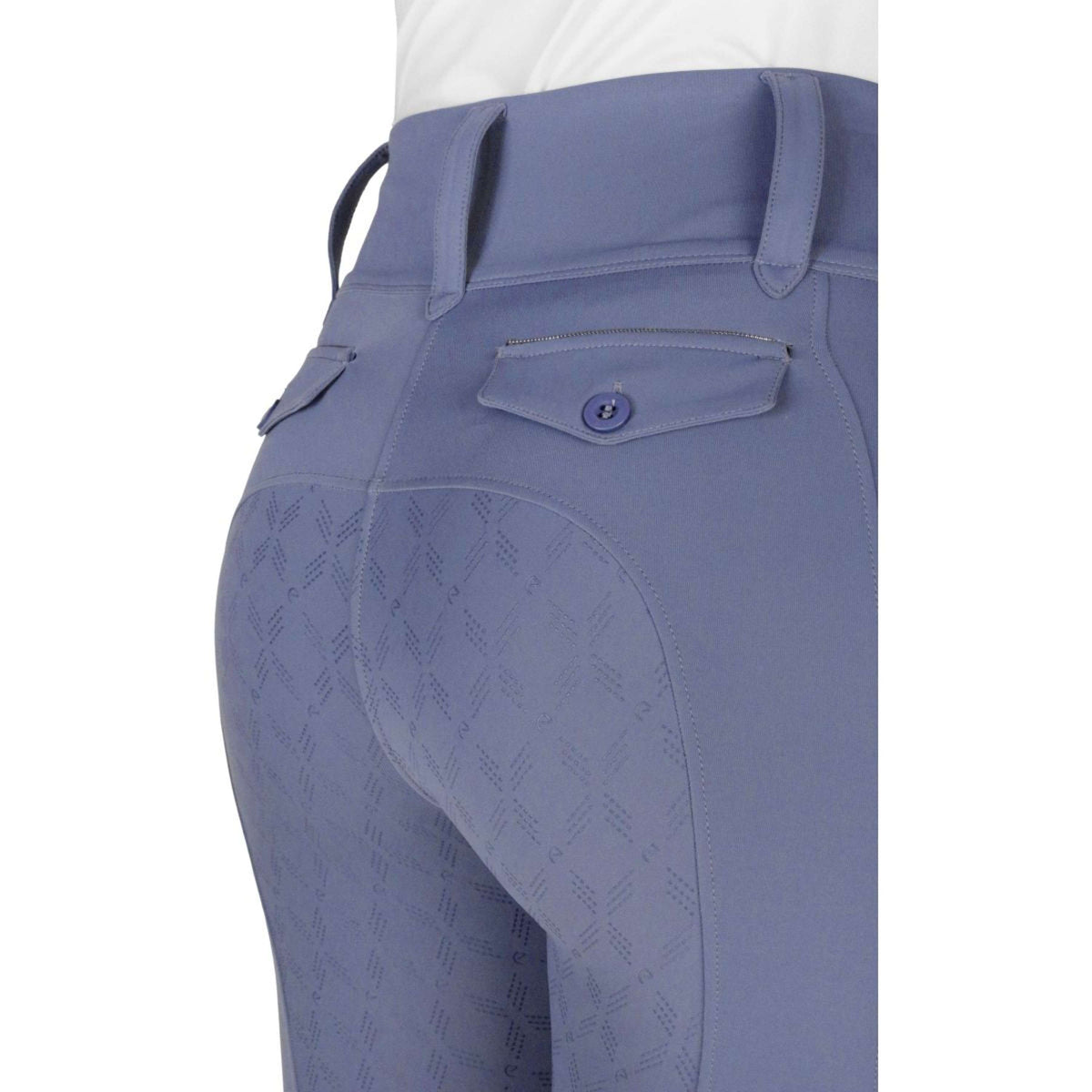 EQUITHÈME Leggings da Equitazione Alize Full Grip Grigio