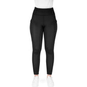 EQUITHÈME Leggings da Equitazione Neva Full Grip Nero