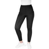 EQUITHÈME Leggings da Equitazione Neva Full Grip Nero