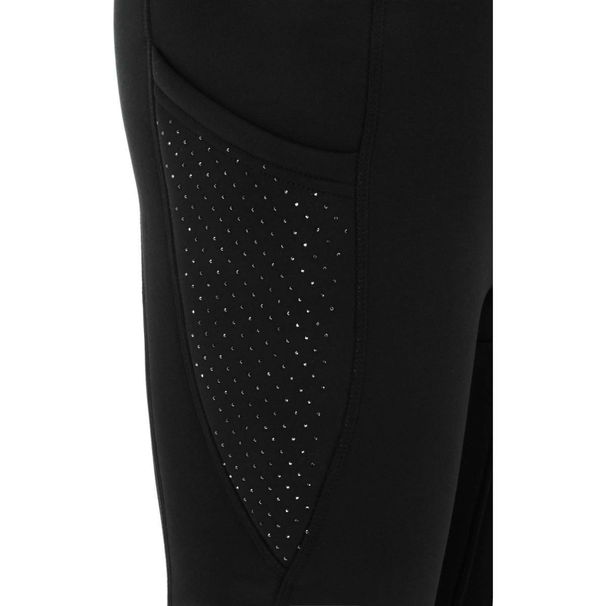 EQUITHÈME Leggings da Equitazione Neva Full Grip Nero