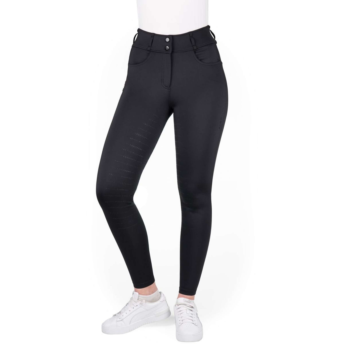 EQUITHÈME Pantaloni da Equitazione Mila Full Grip Nero