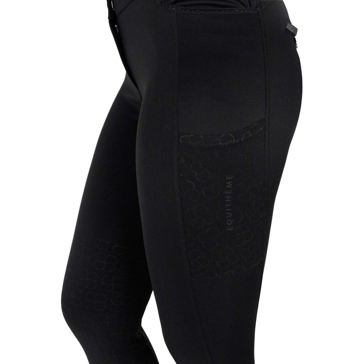 EQUITHÈME Pantaloni da Equitazione Capucine Full Grip Nero