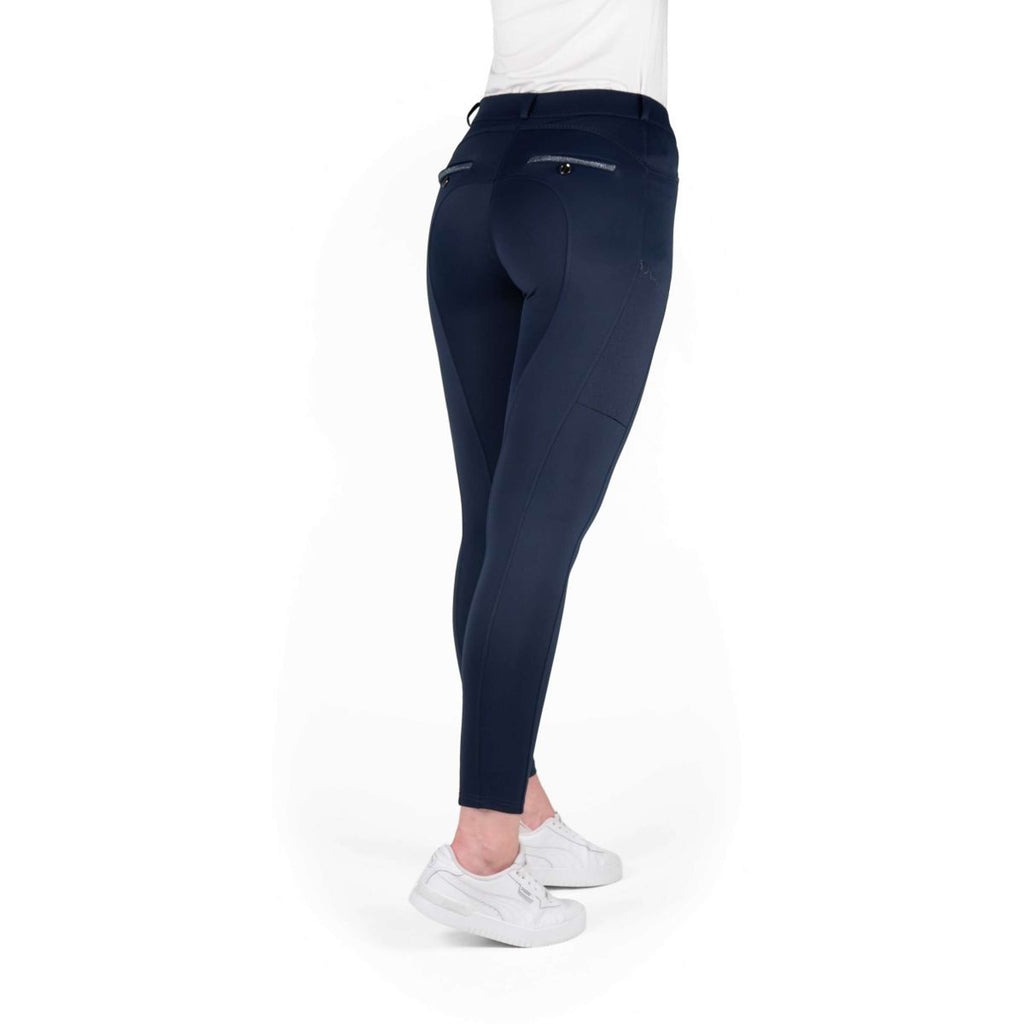 EQUITHÈME Pantaloni da Equitazione Capucine Presa del ginocchio Navy