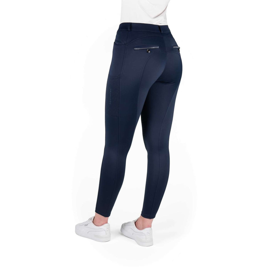EQUITHÈME Pantaloni da Equitazione Capucine Presa del ginocchio Navy