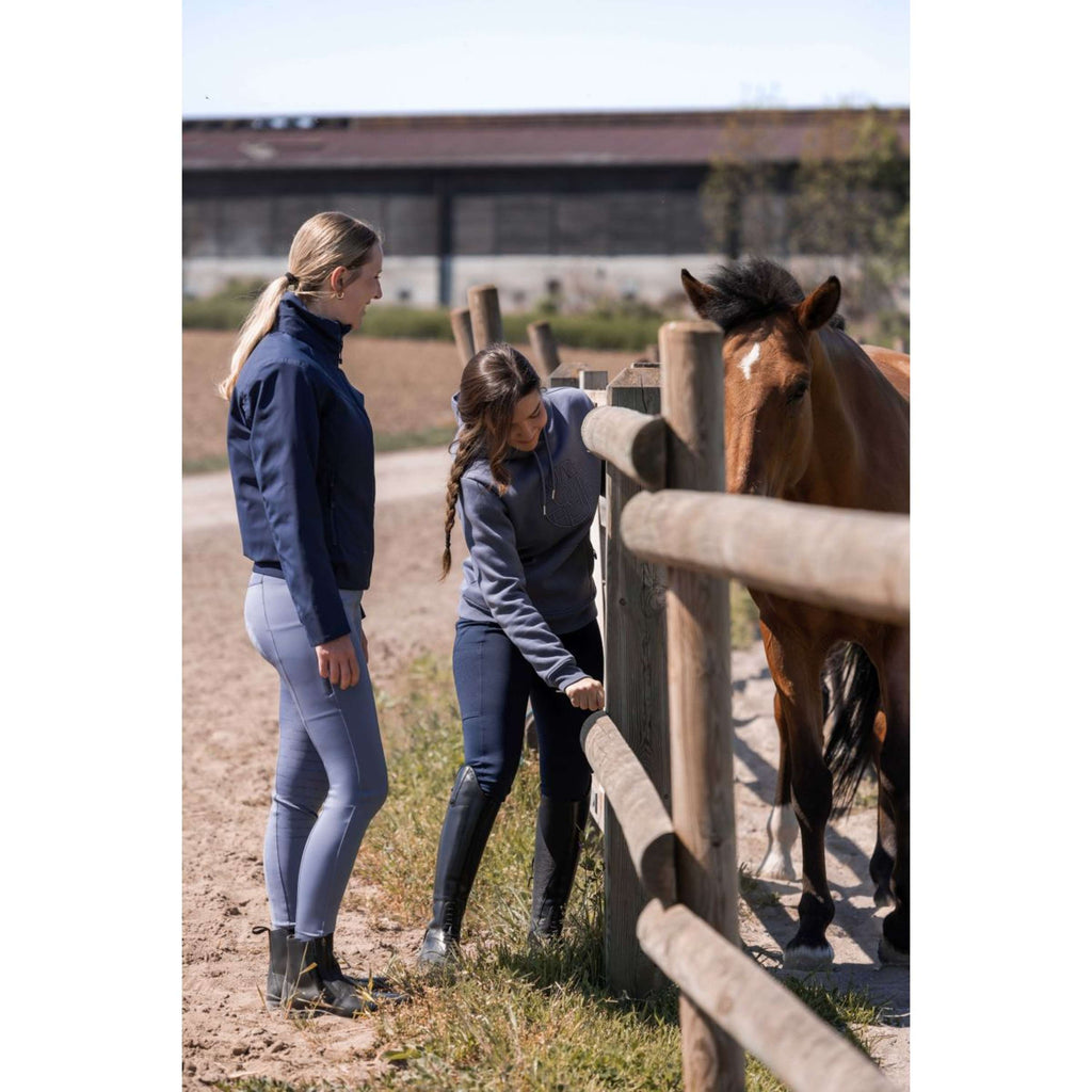 EQUITHÈME Pantaloni da Equitazione Capucine Knee Grip Grigio