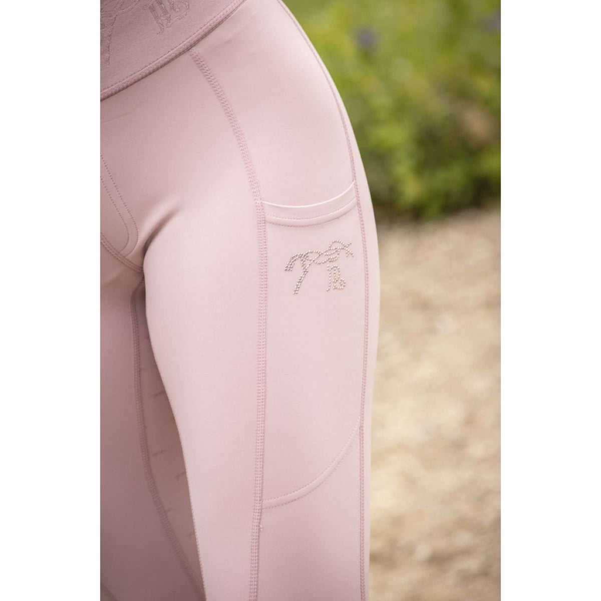 Pénélope Leggings da Equitazione Delphe Full Grip Powder Pink