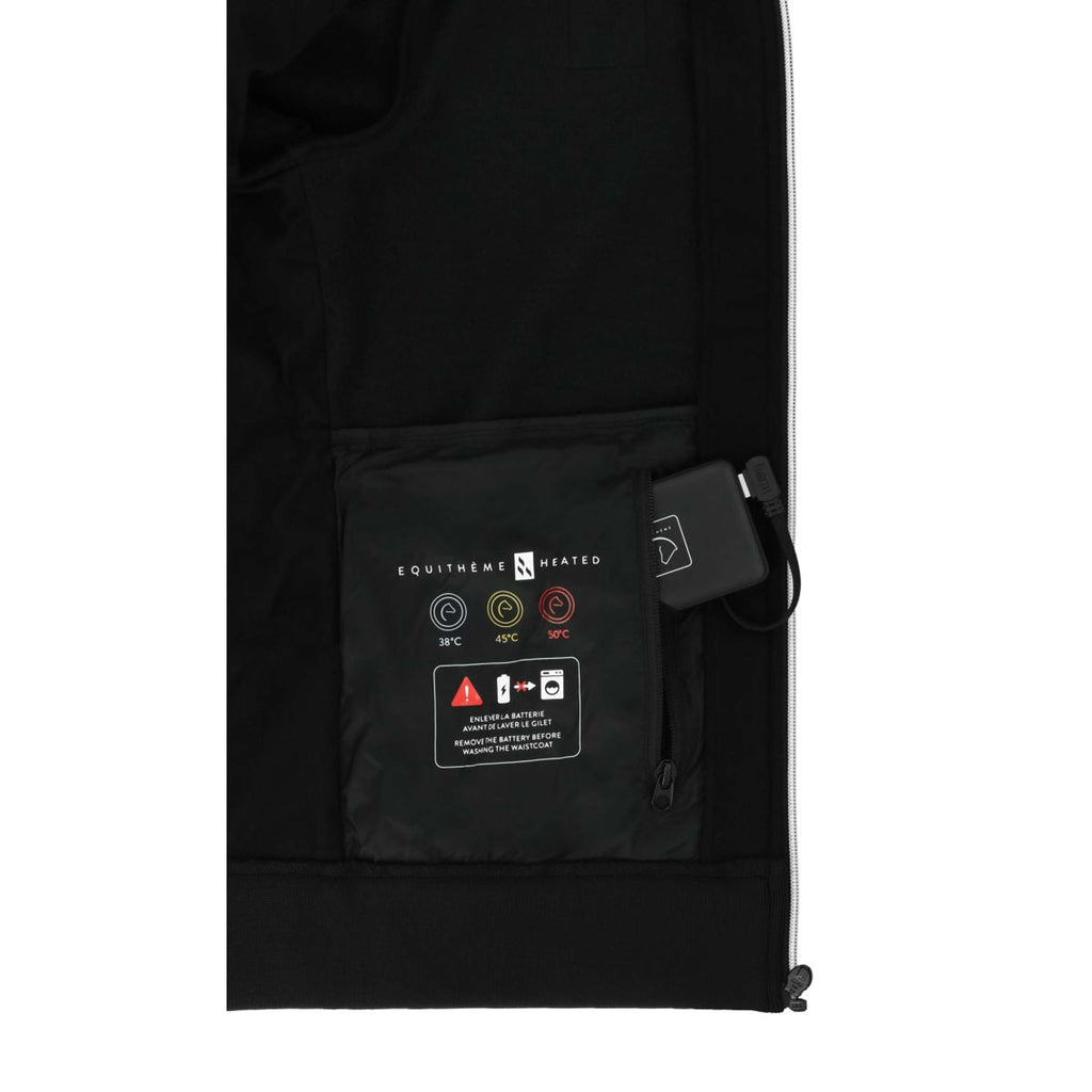 EQUITHÈME Felpa con cappuccio e zip Olwen Nero