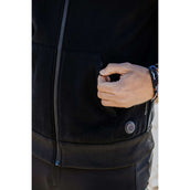 EQUITHÈME Felpa con cappuccio e zip Olwen Nero