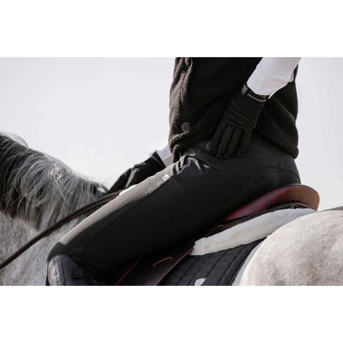 EQUITHÈME Pantaloni da Equitazione Sierra Full Grip Nero