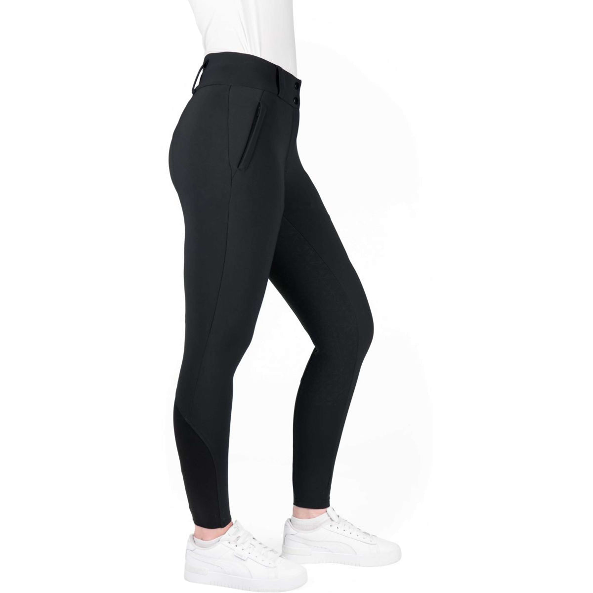 EQUITHÈME Pantaloni da Equitazione Sierra Full Grip Nero