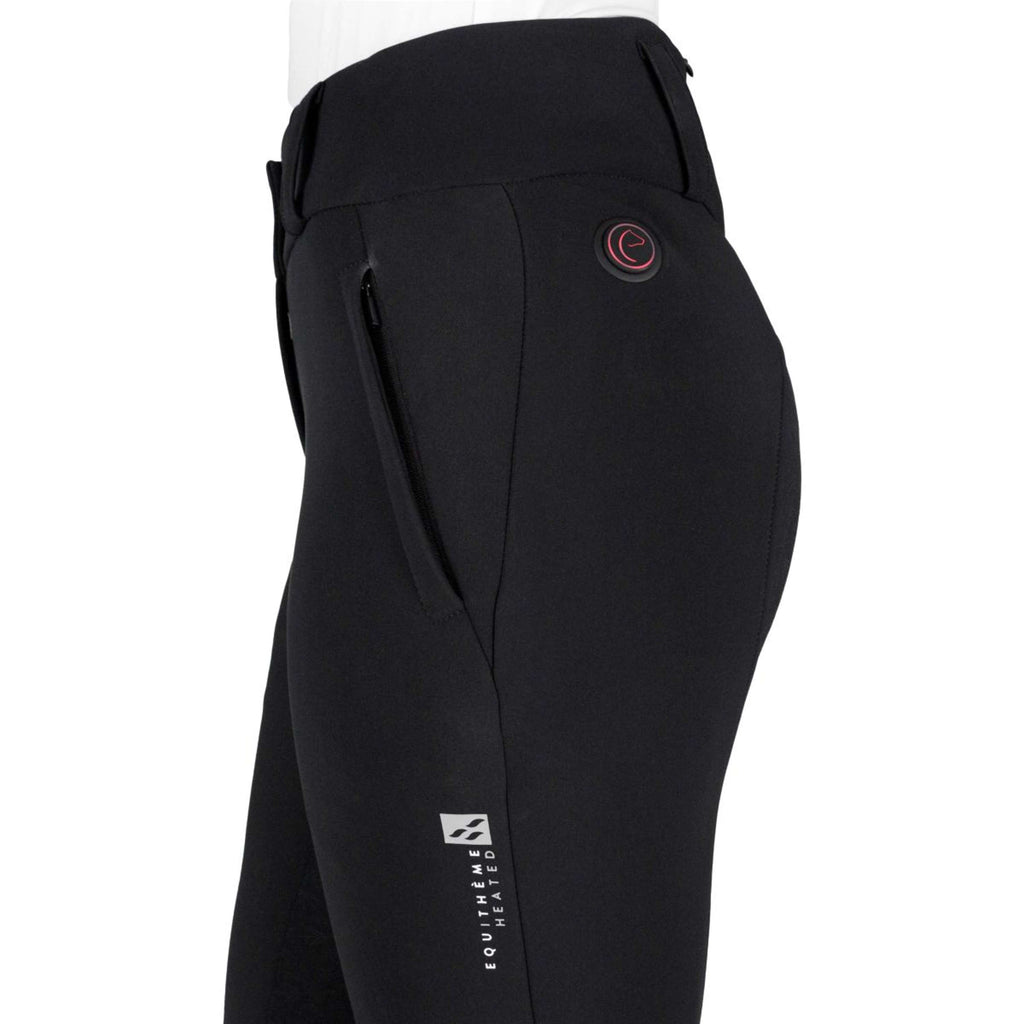 EQUITHÈME Pantaloni da Equitazione Sierra Heated Full Grip Nero