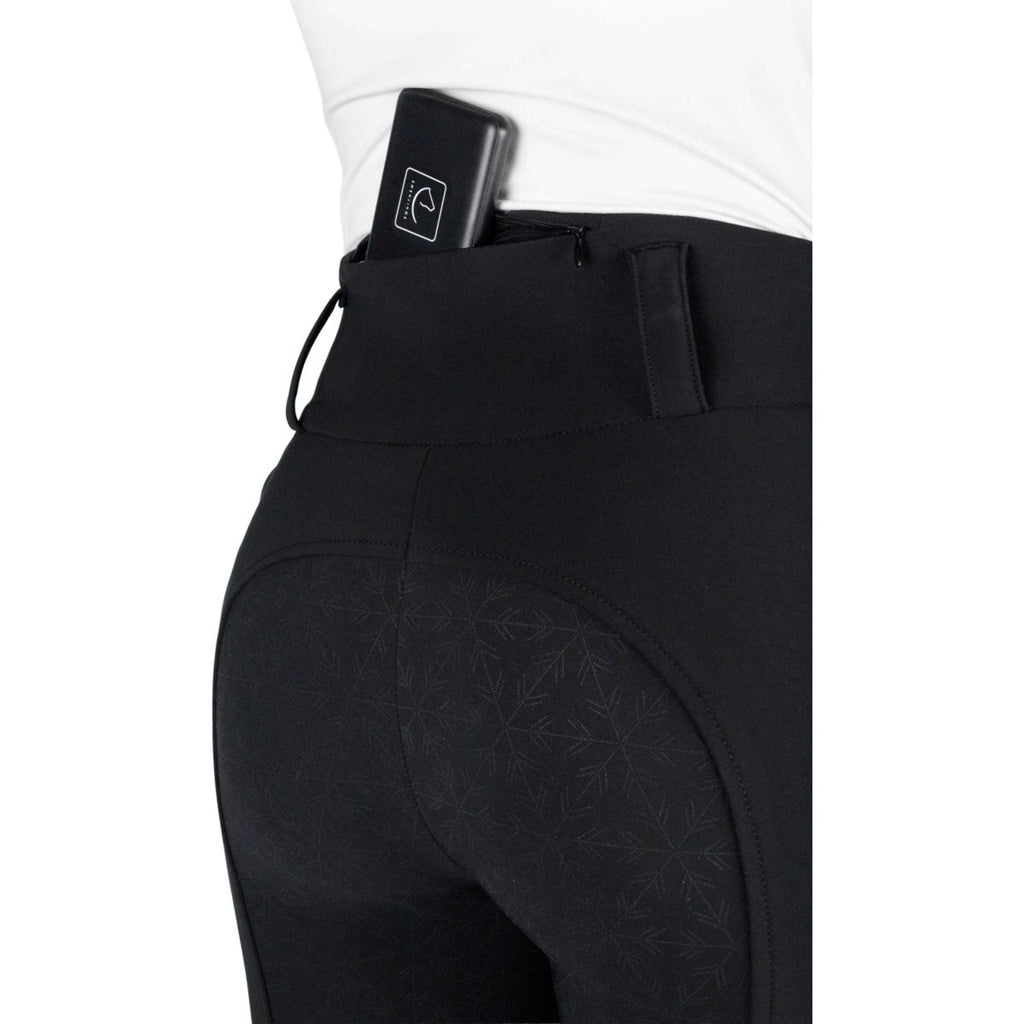 EQUITHÈME Pantaloni da Equitazione Sierra Heated Full Grip Nero