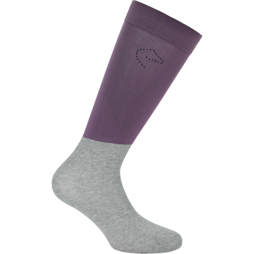 EQUITHÈME Calze da Equitazione Compet Viola