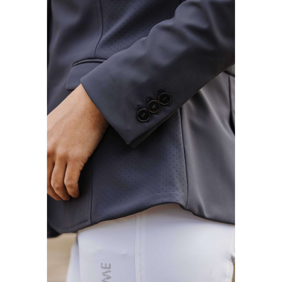 EQUITHÈME Giacca da Competizione Nancy Grigio