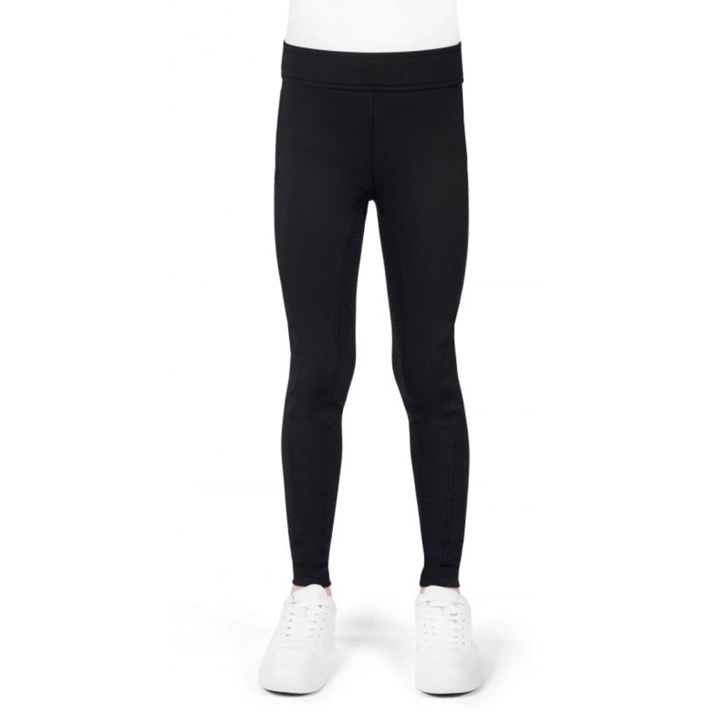 EQUITHÈME Leggings da Equitazione Birdy Kids Full Grip Nero