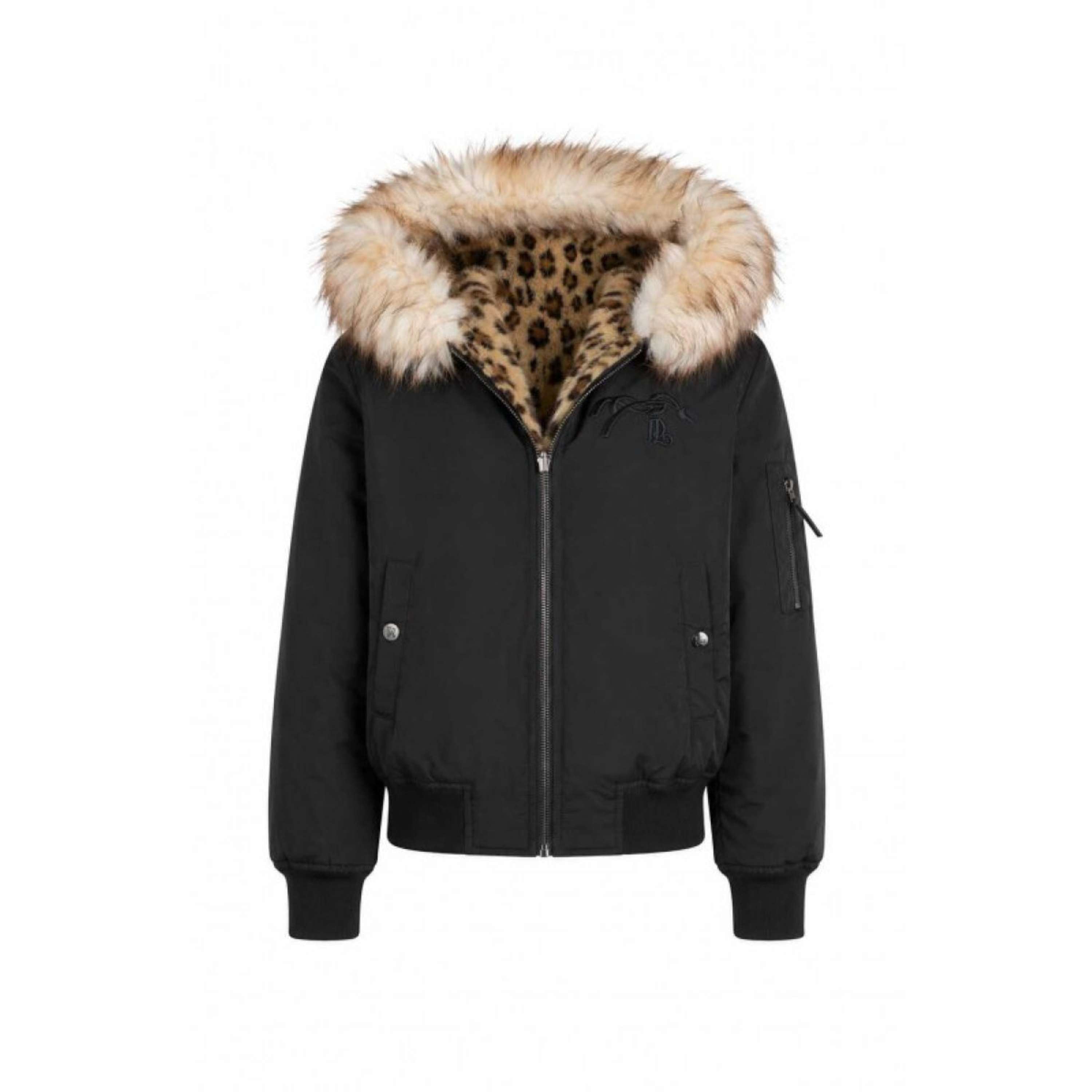 Pénélope Giacca Bomber LeoLyon Nero/Pantera