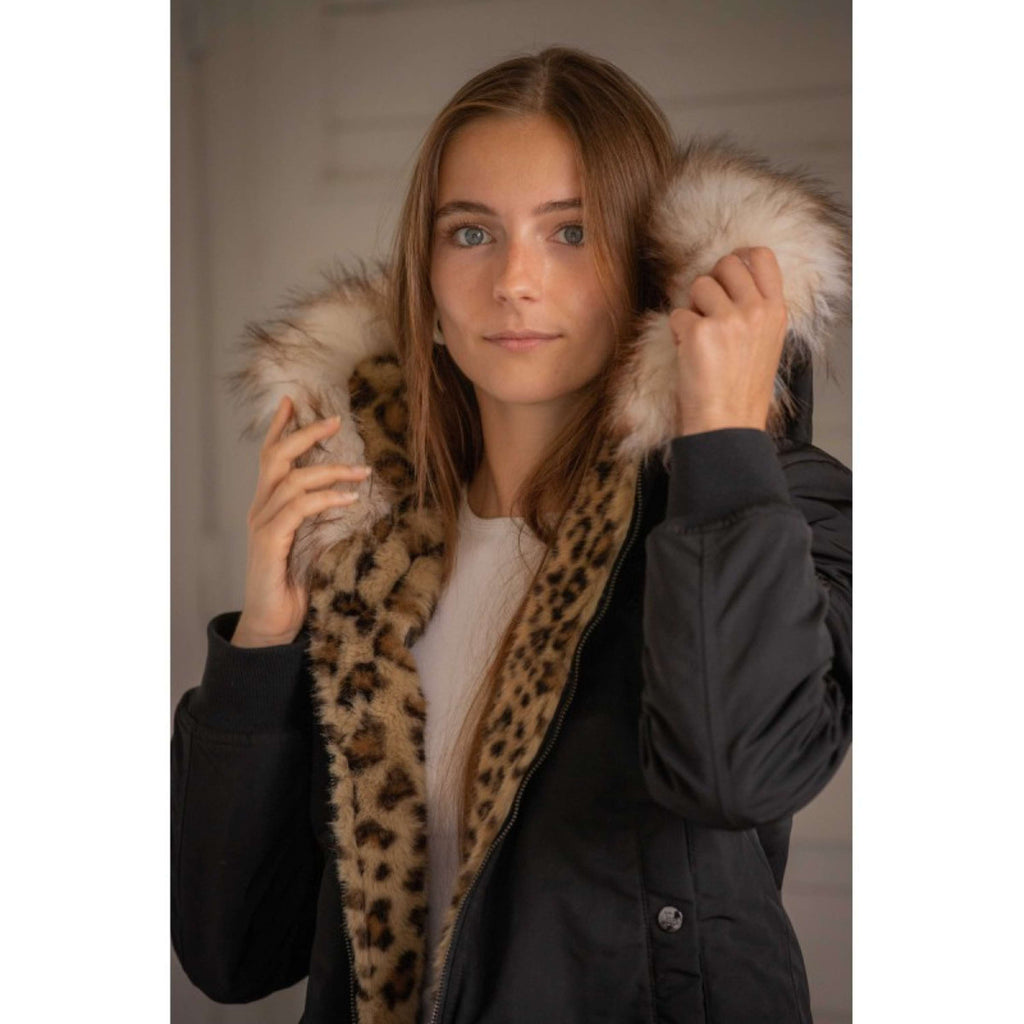 Pénélope Giacca Bomber LeoLyon Nero/Pantera