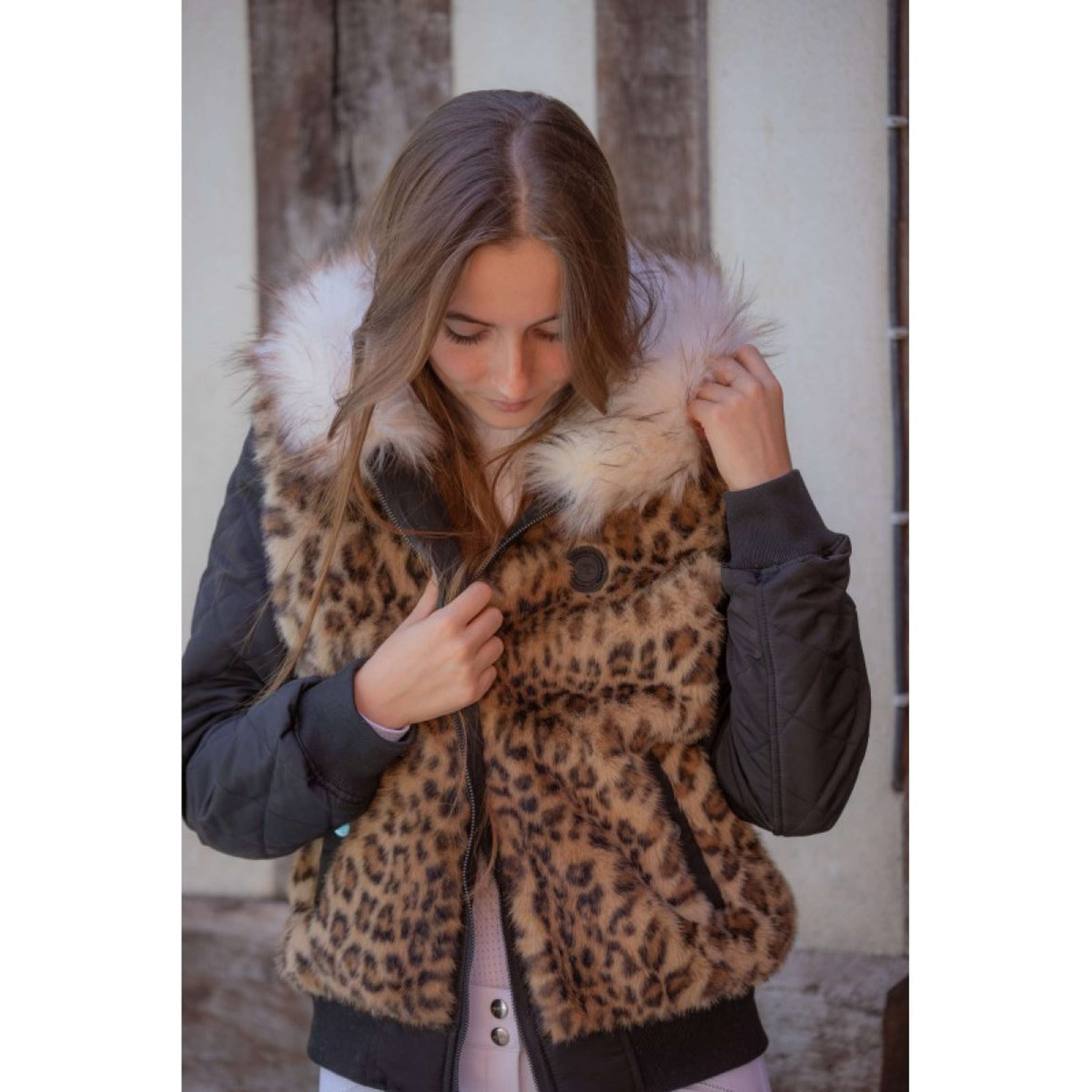 Pénélope Giacca Bomber LeoLyon Nero/Pantera