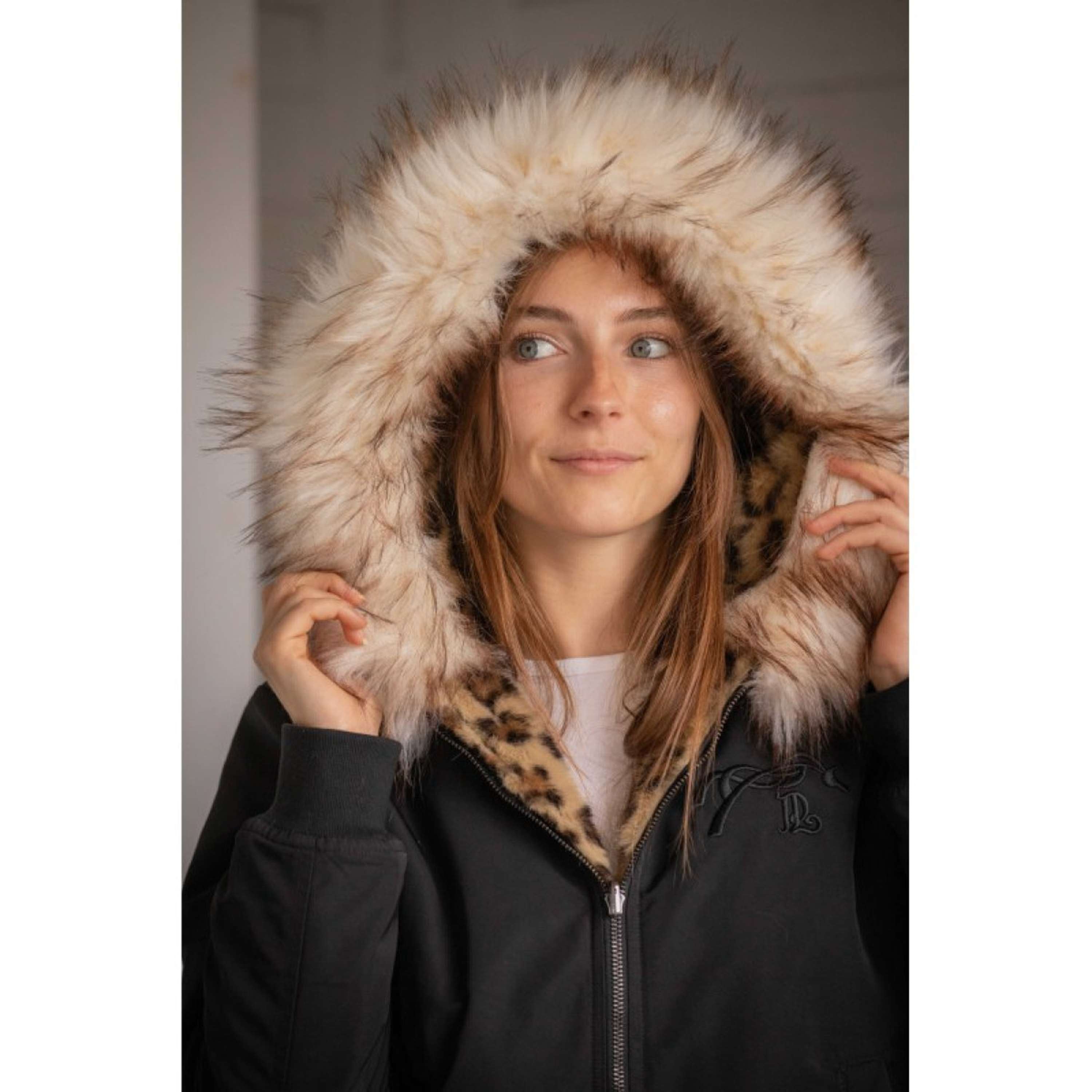 Pénélope Giacca Bomber LeoLyon Nero/Pantera