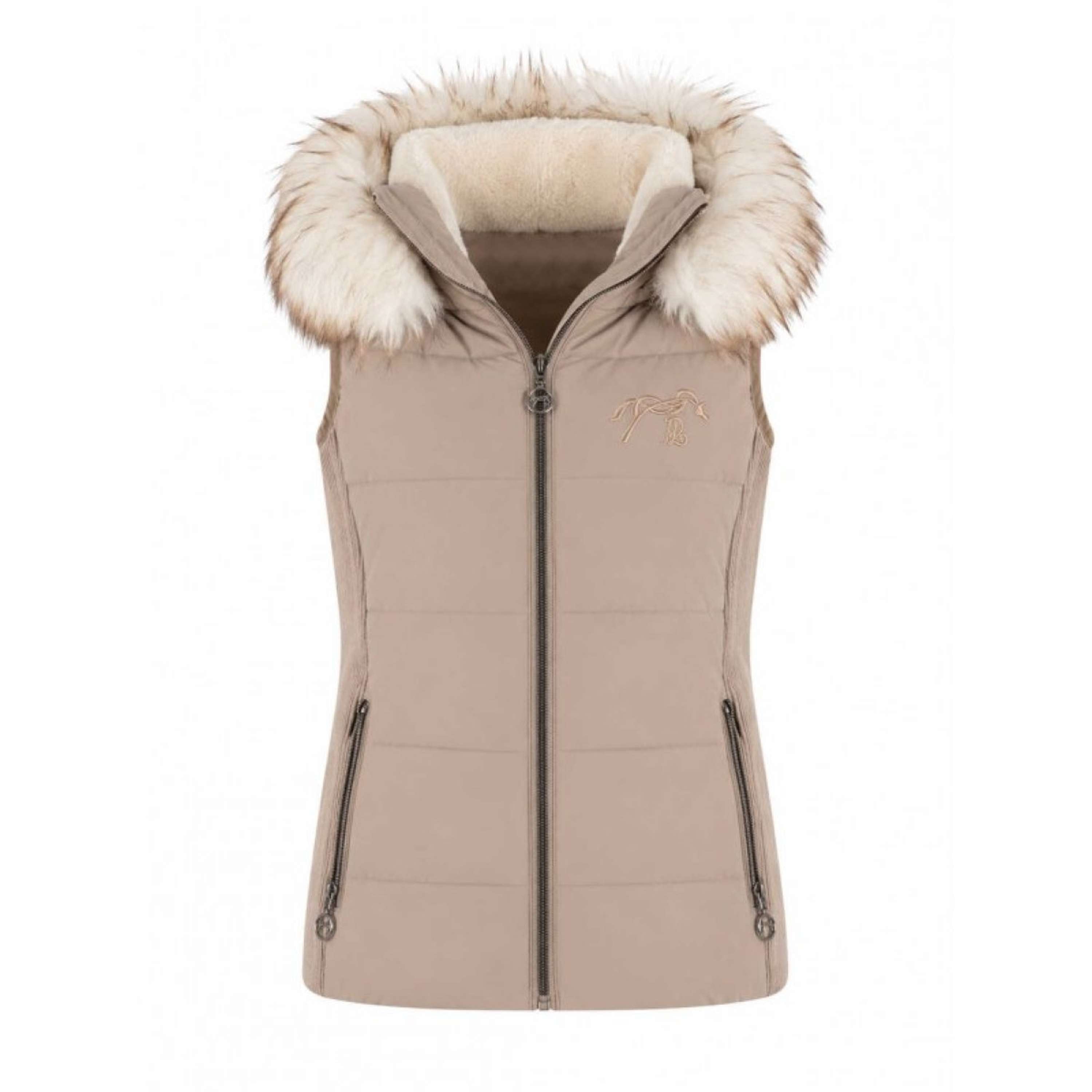 Pénélope Gilet Louxia Taupe