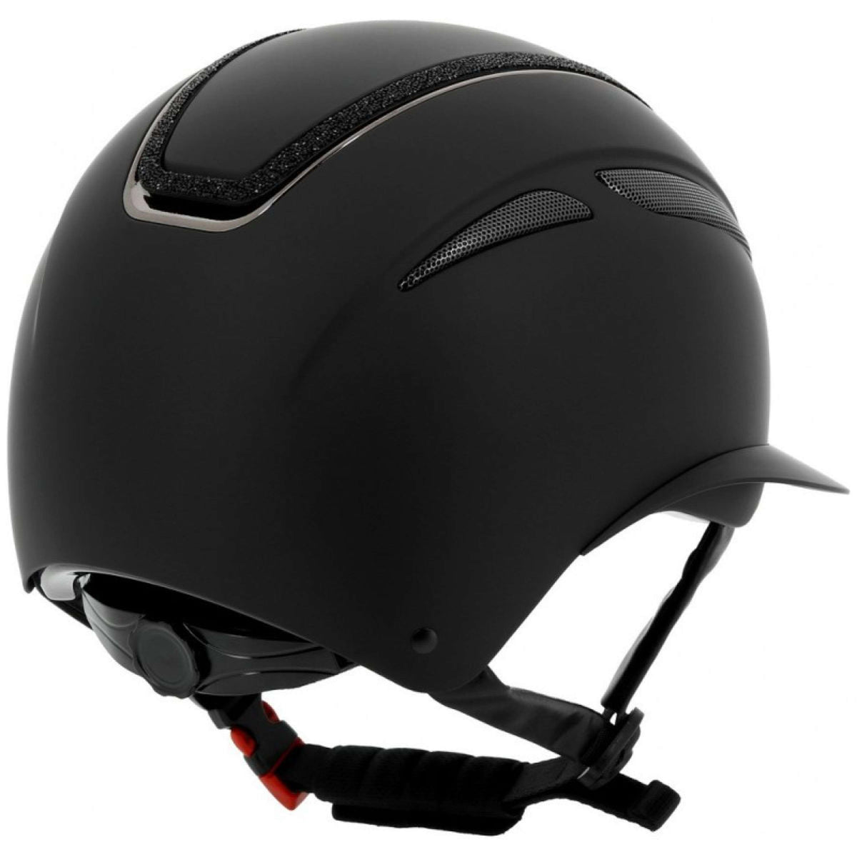 EQUITHÈME Casco da equitazione Nero opaco
