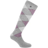 EQUITHÈME Calzini Argyle Grigio/lilla
