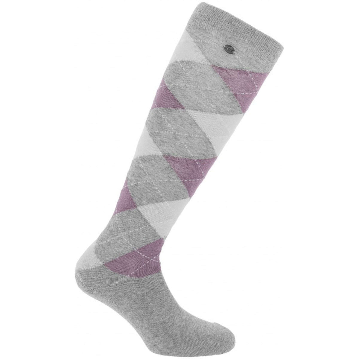 EQUITHÈME Calzini Argyle Grigio/lilla
