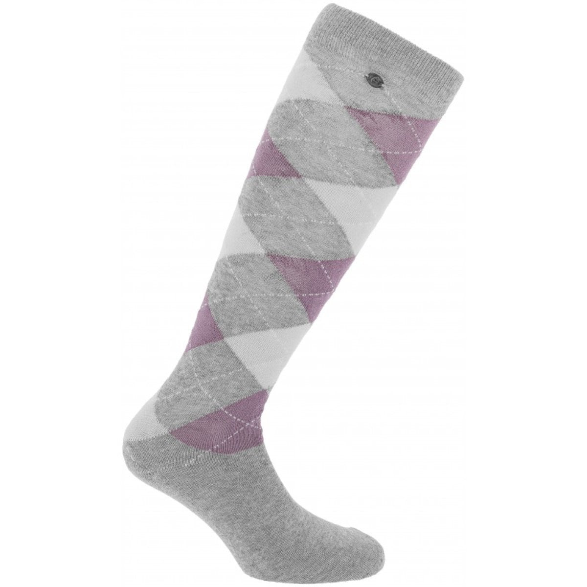 EQUITHÈME Calzini Argyle Grigio/lilla
