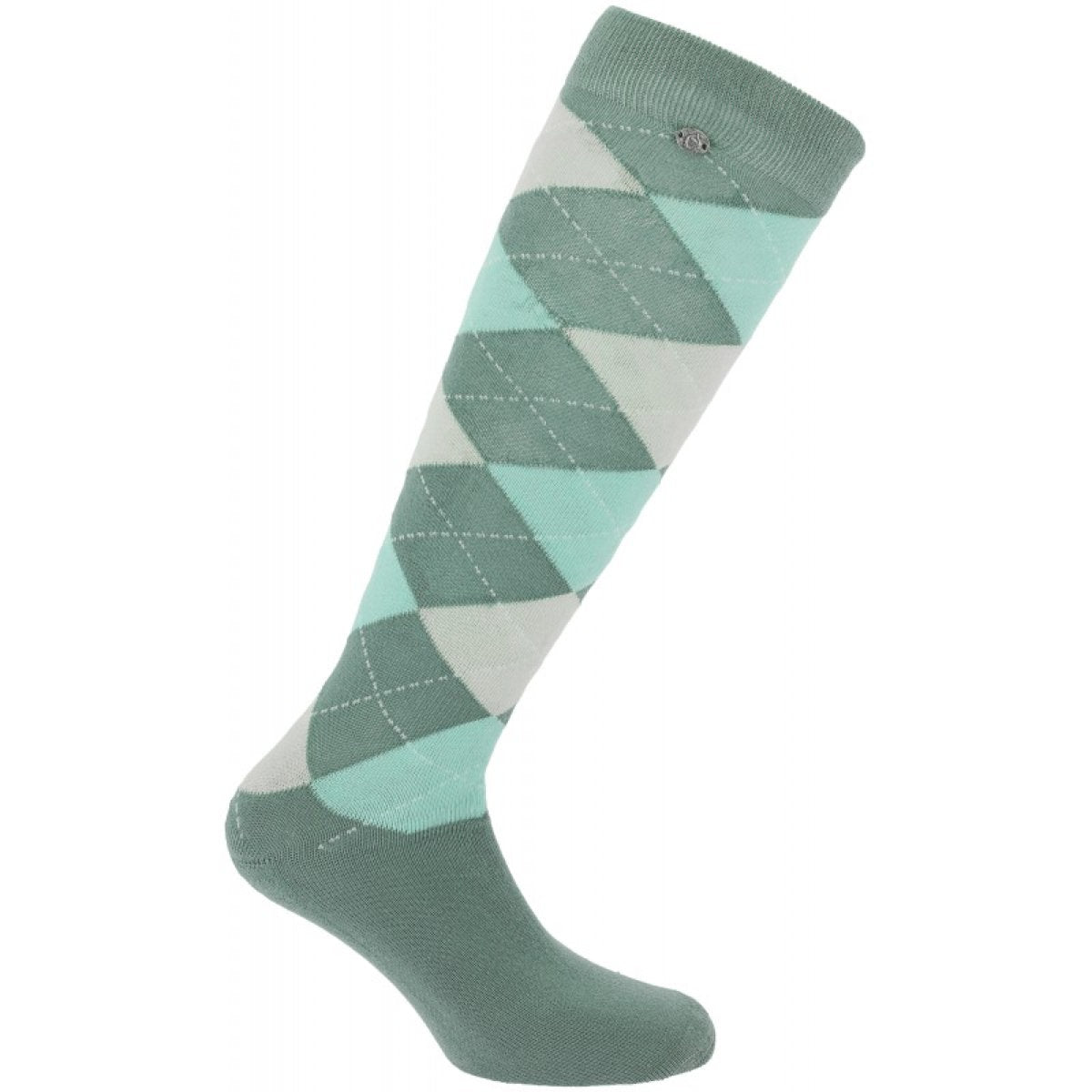 EQUITHÈME Calzini Argyle Menta/Verde