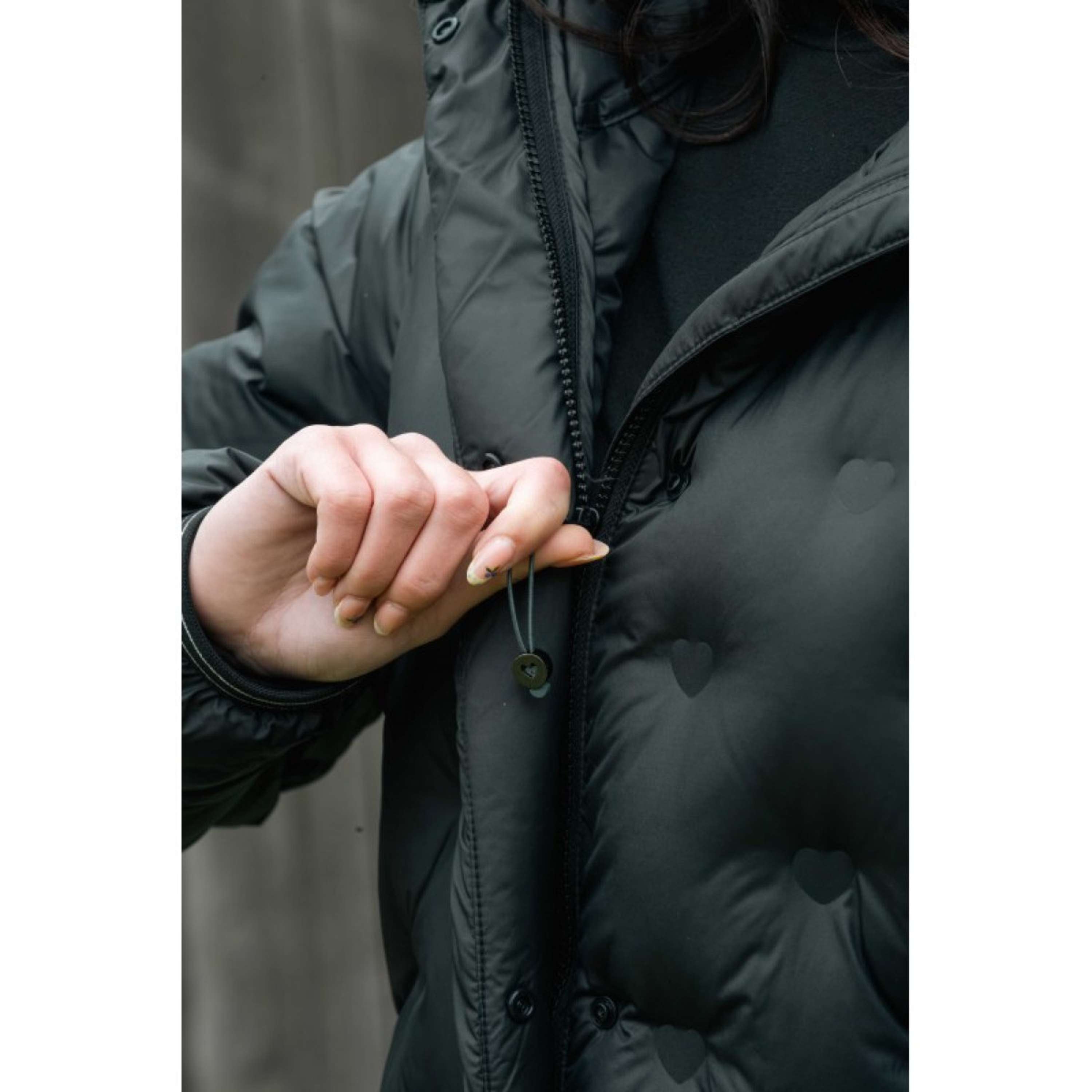 EQUITHÈME Cappotto Lungo Doris Nero