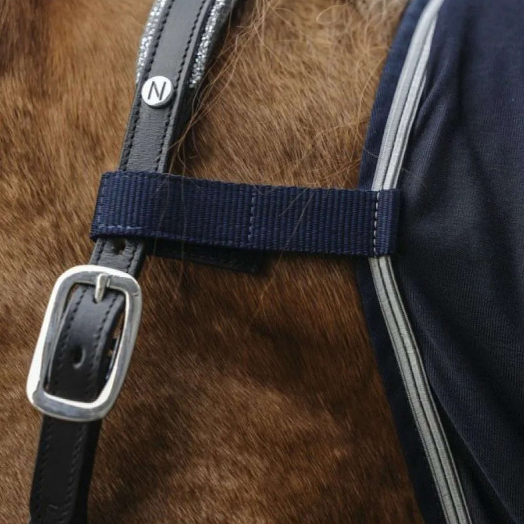 EQUITHÈME Coperta Antimosche Combo Micro Mesh Navy