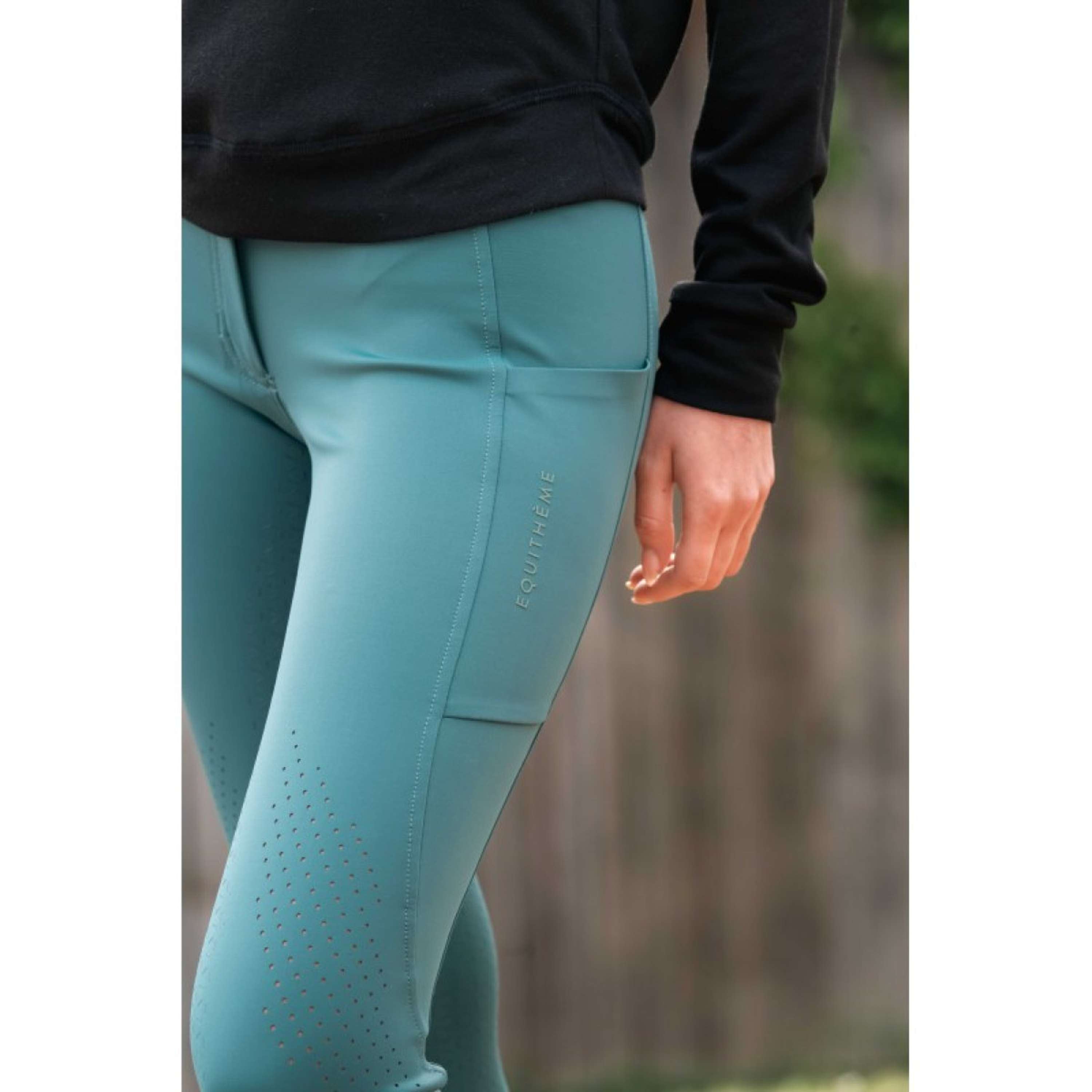 EQUITHÈME Pantaloni da Equitazione Madison Blu anatra