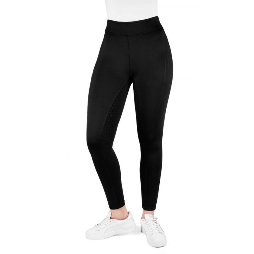 EQUITHÈME Leggings da Equitazione Birdy Full Grip Nero